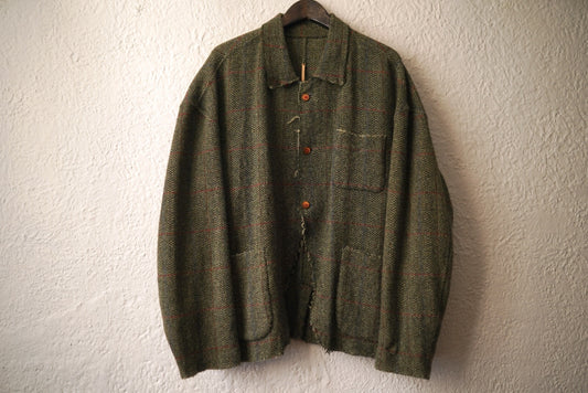 20SS Isambard Mored moon ウールツイードジャケット / isabella stefanelli(イザベラステファネリ)