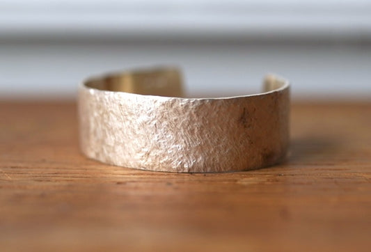 SILVER1000 12㎜ つや消しシルバーバングル / 市松