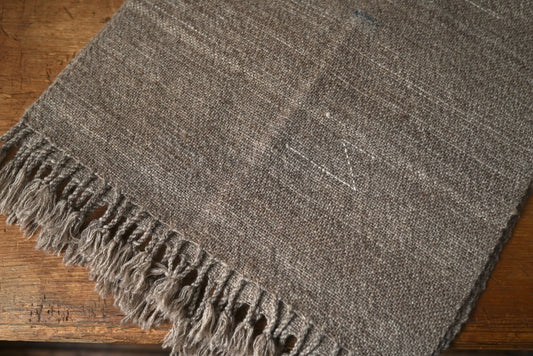 手織大判ストール グレー / 濱野太郎