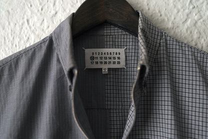 15SS ボタンダウンジップアップチェックシャツ / Maison Margiela(メゾンマルジェラ)