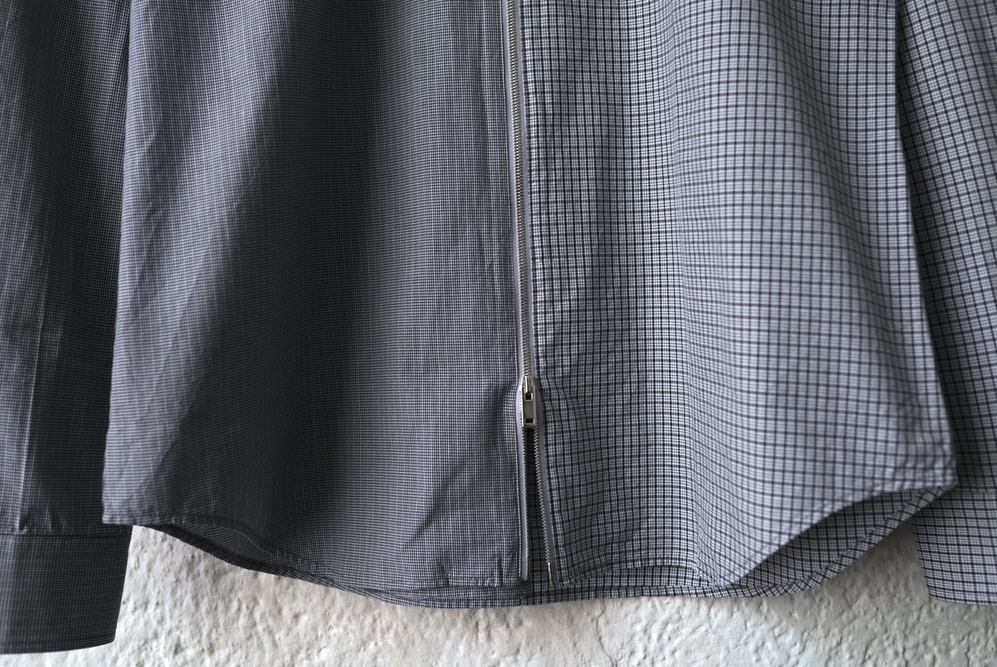 15SS ボタンダウンジップアップチェックシャツ / Maison Margiela(メゾンマルジェラ)