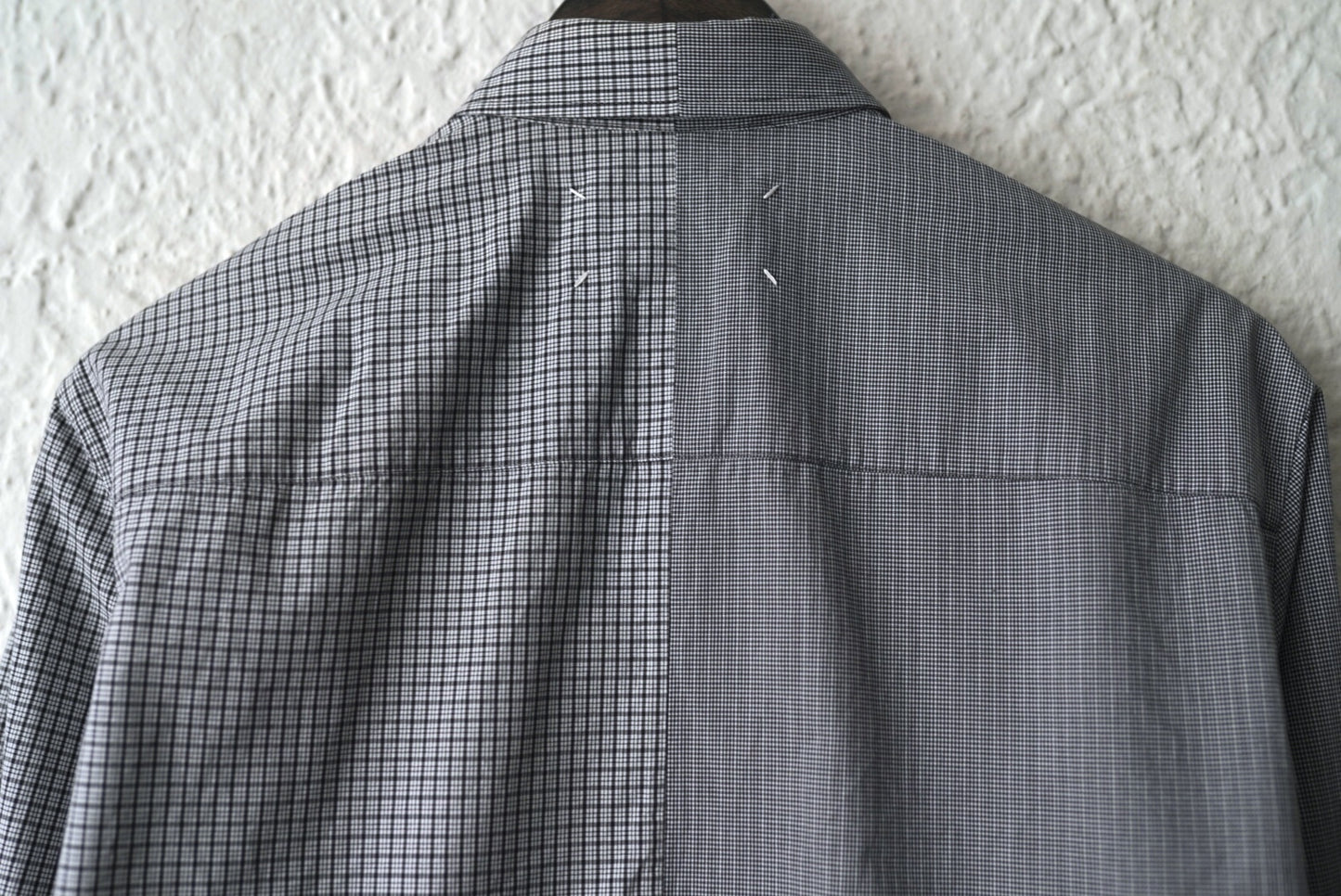 15SS ボタンダウンジップアップチェックシャツ / Maison Margiela(メゾンマルジェラ)