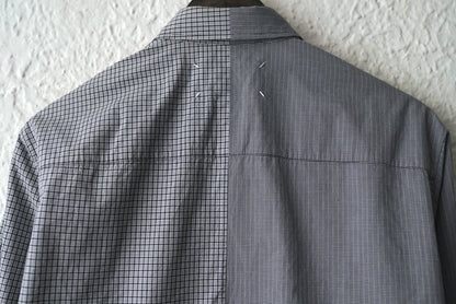 15SS ボタンダウンジップアップチェックシャツ / Maison Margiela(メゾンマルジェラ)
