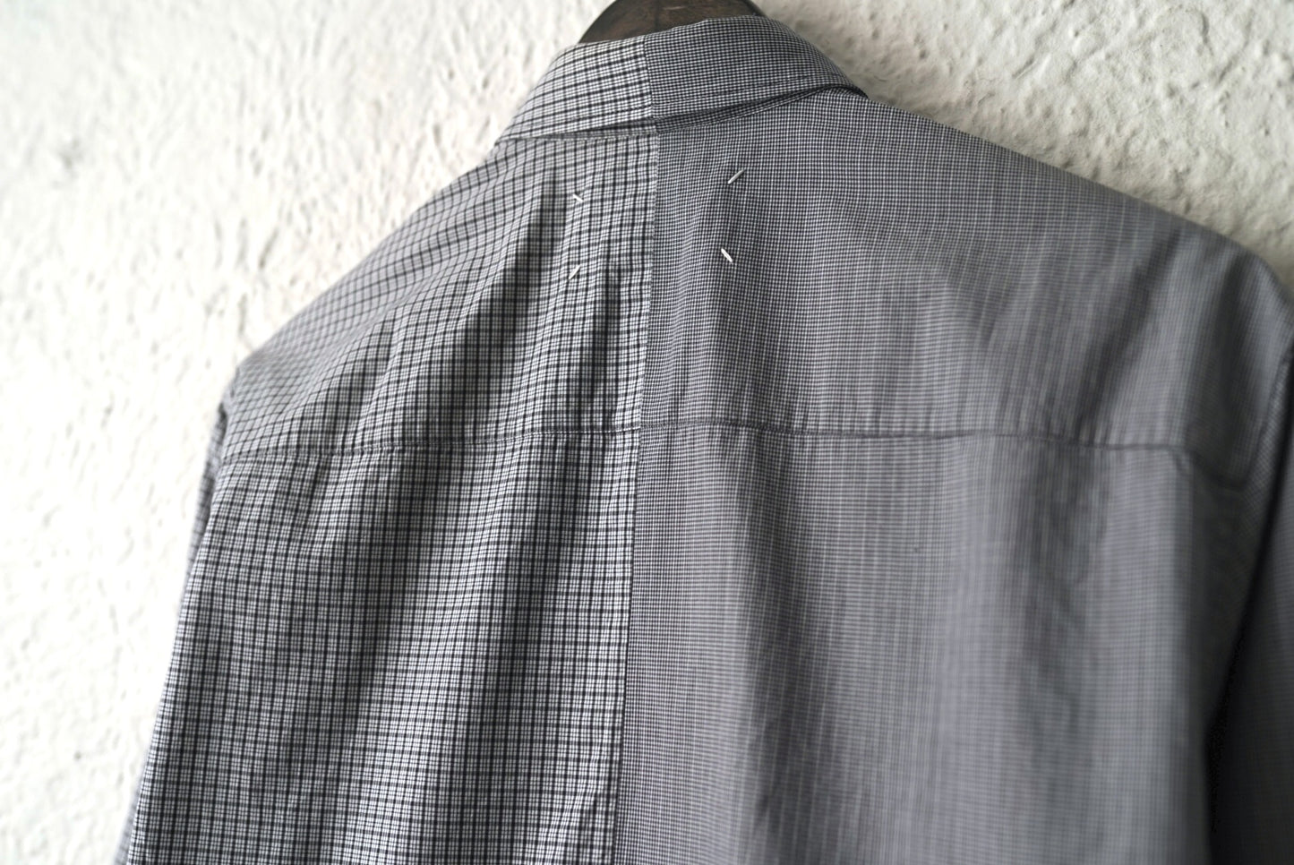 15SS ボタンダウンジップアップチェックシャツ / Maison Margiela(メゾンマルジェラ)