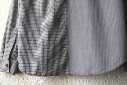 15SS ボタンダウンジップアップチェックシャツ / Maison Margiela(メゾンマルジェラ)