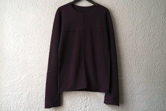 18AW T211-JM4 ミドルジャージー長袖カットソー トップス パープル / m.a+(エムエークロス)