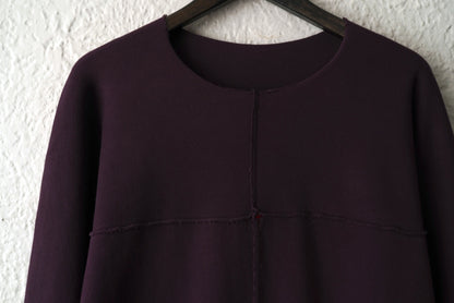 18AW T211-JM4 ミドルジャージー長袖カットソー トップス パープル / m.a+(エムエークロス)