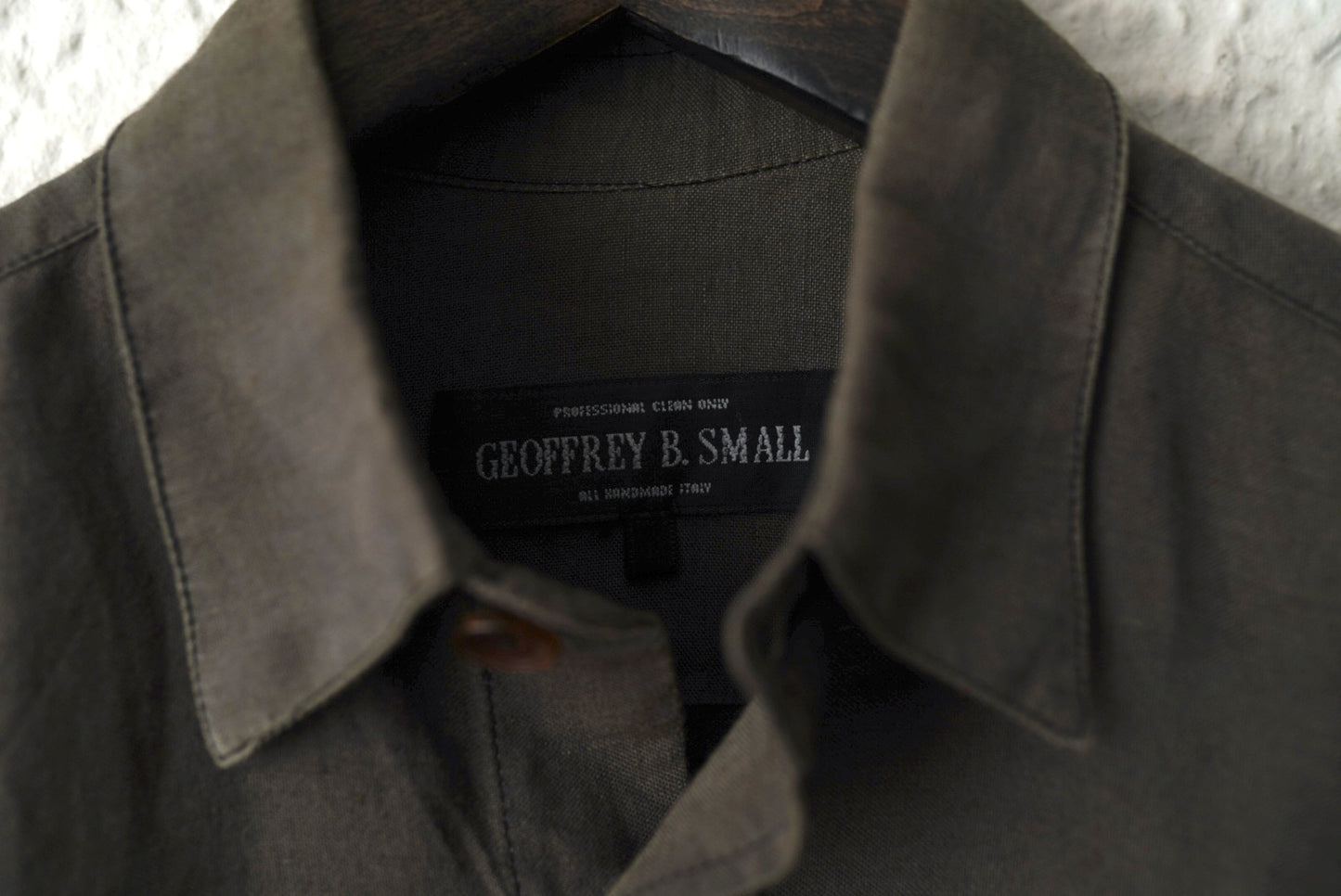 18SS TYS06 コットンリネンプレーンシャツ / Geoffrey.B.Small(ジェフリービースモール)
