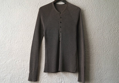 シルクニットヘンリーネックセーター / LABEL UNDER CONSTRUCTION(レーベルアンダーコンストラクション)