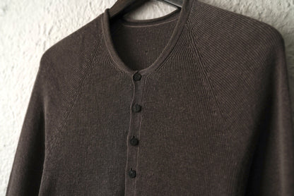シルクニットヘンリーネックセーター / LABEL UNDER CONSTRUCTION(レーベルアンダーコンストラクション)