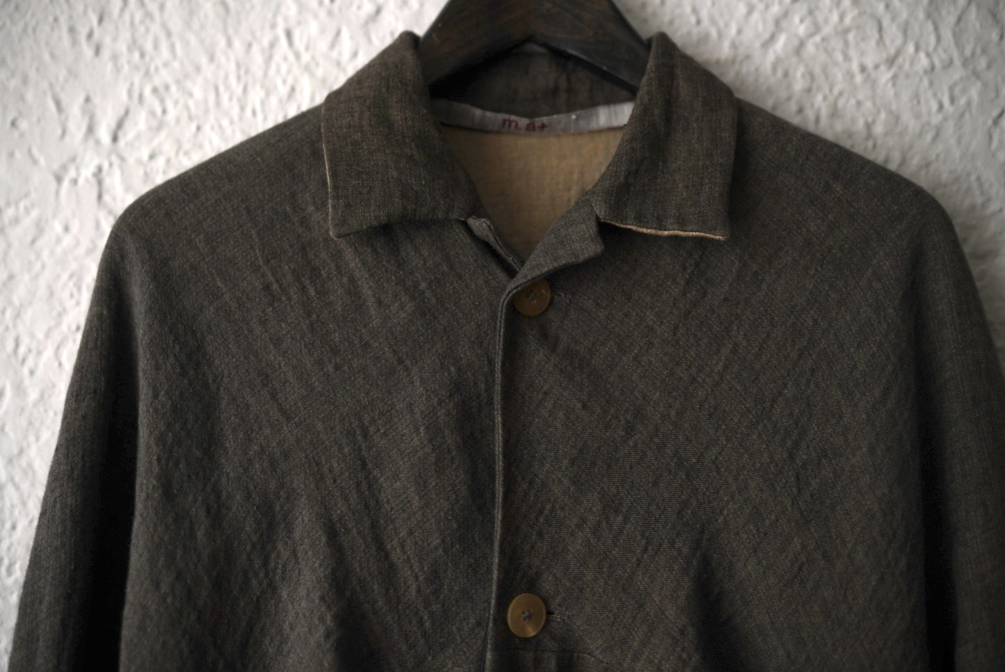 20SS C254 4Pocket Medium Fit Unlined Coat リネンコットンステンカラーコート / m.a+(エムエークロス)