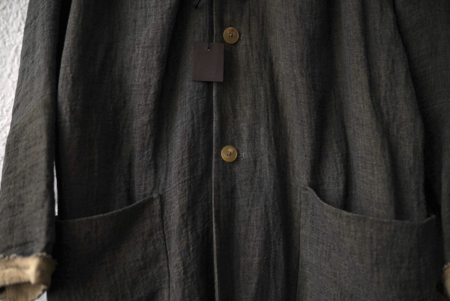 20SS C254 4Pocket Medium Fit Unlined Coat リネンコットンステンカラーコート / m.a+(エムエークロス)