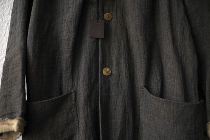20SS C254 4Pocket Medium Fit Unlined Coat リネンコットンステンカラーコート / m.a+(エムエークロス)