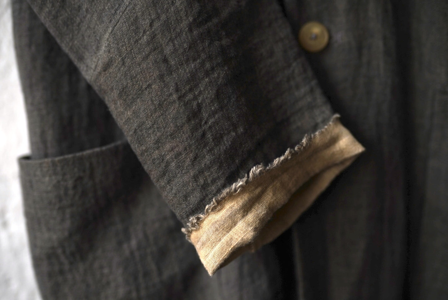 20SS C254 4Pocket Medium Fit Unlined Coat リネンコットンステンカラーコート / m.a+(エムエークロス)