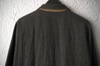 20SS C254 4Pocket Medium Fit Unlined Coat リネンコットンステンカラーコート / m.a+(エムエークロス)