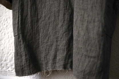 20SS C254 4Pocket Medium Fit Unlined Coat リネンコットンステンカラーコート / m.a+(エムエークロス)