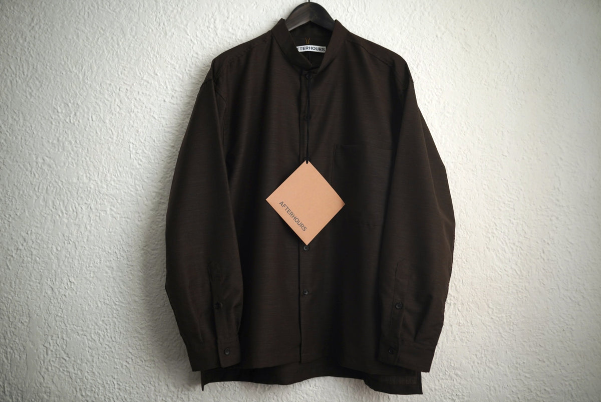 22AW MANDARIN COLLAR SHIRT モンドリアンカラーシャツ / AFTERHOURS(アフターアワーズ)