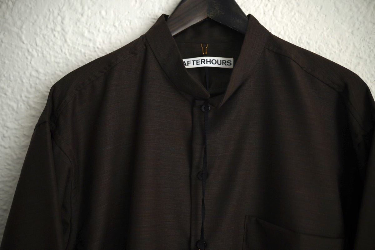 22AW MANDARIN COLLAR SHIRT モンドリアンカラーシャツ / AFTERHOURS(アフターアワーズ)