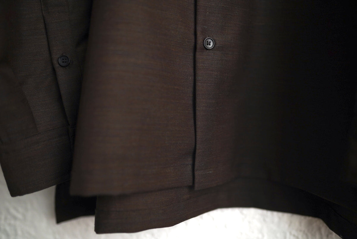 22AW MANDARIN COLLAR SHIRT モンドリアンカラーシャツ / AFTERHOURS(アフターアワーズ)
