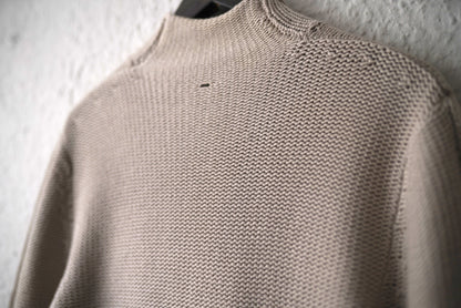 カシミヤモックネックニットセーター / LABEL UNDER CONSTRUCTION(レーベルアンダーコンストラクション)