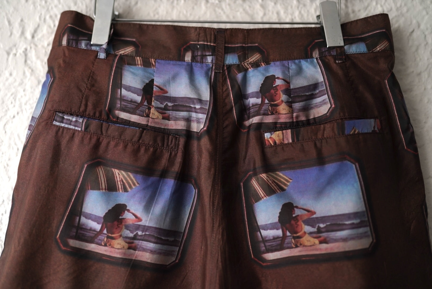 21SS Silk Shorts 総柄シルクショートパンツ ショーツ / BLACKWEIRDOS(ブラックウィドー)