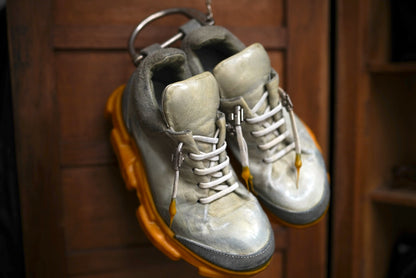 ICED PAPER DART HANDLED LOW TOP ドリップ加工レザースニーカー / Carol Christian Poell(キャロルクリスチャンポエル)