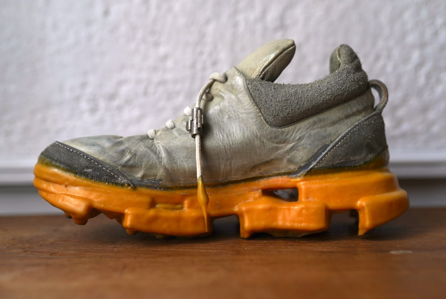 ICED PAPER DART HANDLED LOW TOP ドリップ加工レザースニーカー / Carol Christian Poell(キャロルクリスチャンポエル)