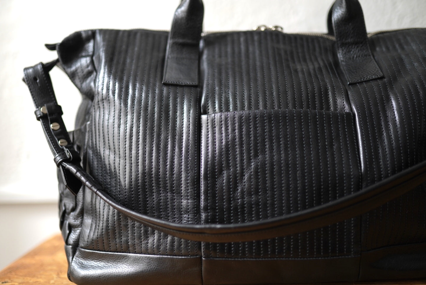 17SS Bird Boston BIG STICH 編み上げレザーボストンバッグ / Cornelian Taurus(コーネリアンタウラス)