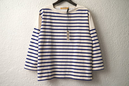 24SS Riverrun Boat Neck Long T Shirt スビンコットンボーダーバスクTシャツ 長袖カットソー / ANSNAM(アンスナム)
