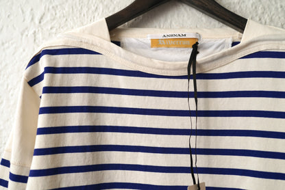 24SS Riverrun Boat Neck Long T Shirt スビンコットンボーダーバスクTシャツ 長袖カットソー / ANSNAM(アンスナム)
