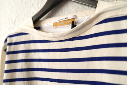 24SS Riverrun Boat Neck Long T Shirt スビンコットンボーダーバスクTシャツ 長袖カットソー / ANSNAM(アンスナム)