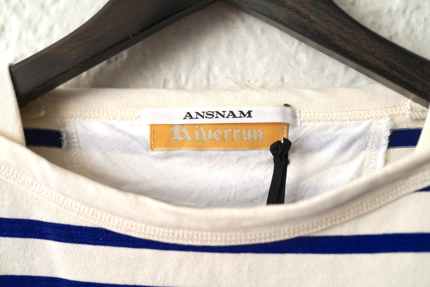 24SS Riverrun Boat Neck Long T Shirt スビンコットンボーダーバスクTシャツ 長袖カットソー / ANSNAM(アンスナム)