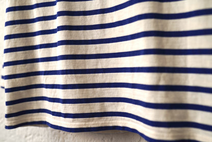 24SS Riverrun Boat Neck Long T Shirt スビンコットンボーダーバスクTシャツ 長袖カットソー / ANSNAM(アンスナム)