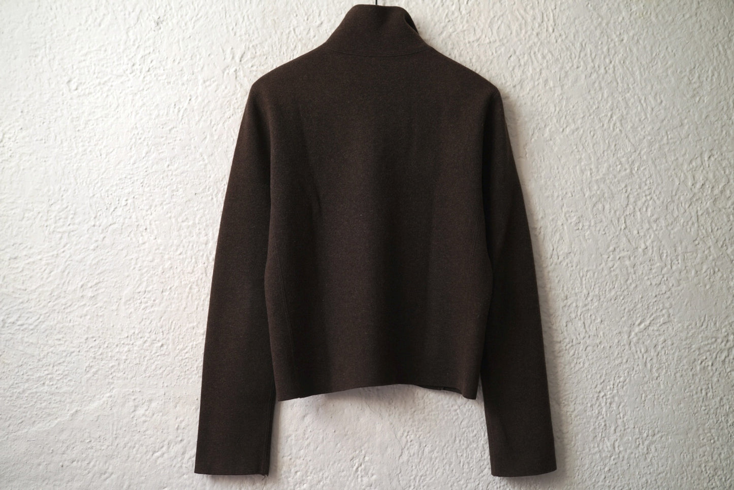 ハーフジップウールニットセーター ブラウン / JIL SADNER(ジルサンダー)