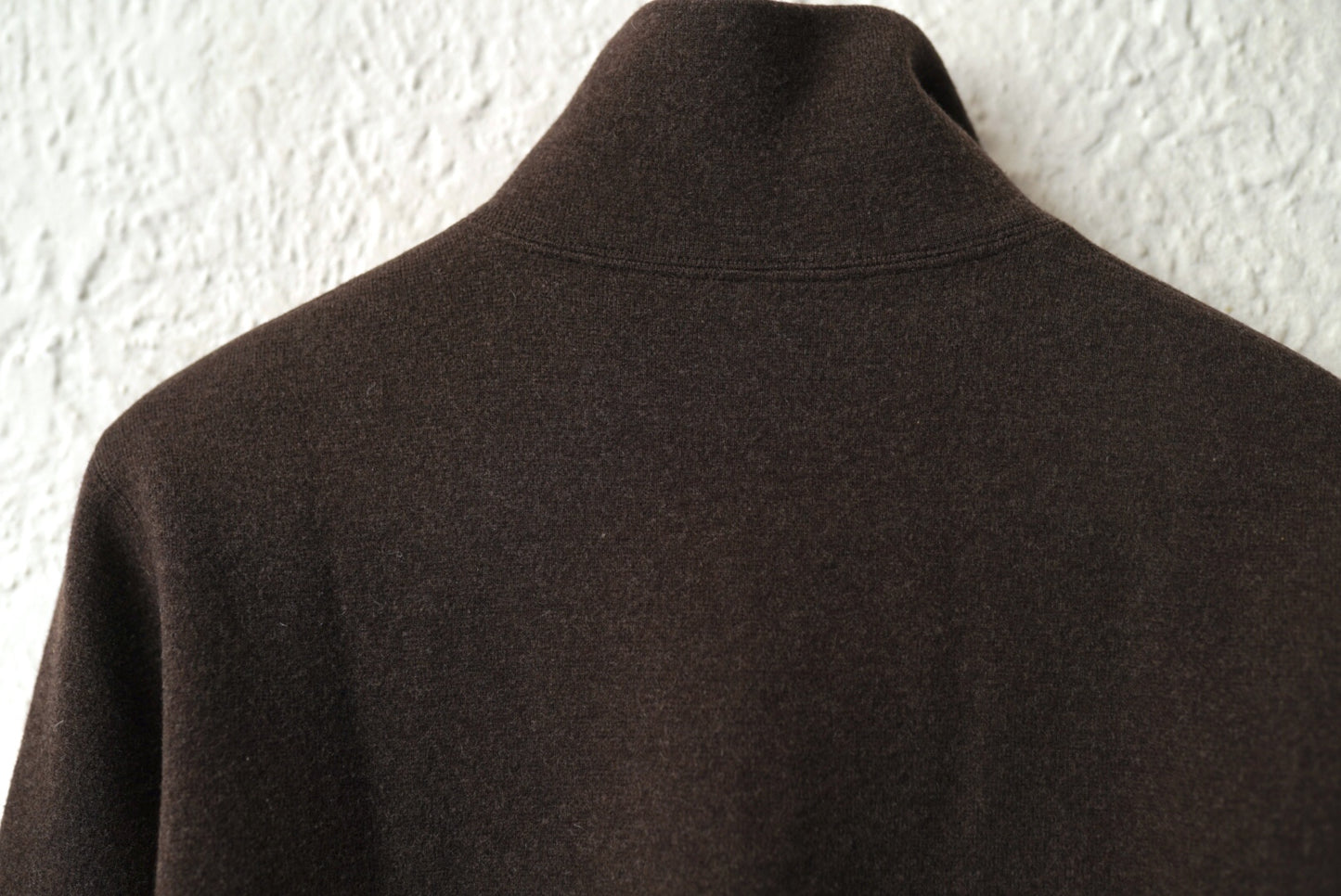 ハーフジップウールニットセーター ブラウン / JIL SADNER(ジルサンダー)