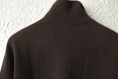 ハーフジップウールニットセーター ブラウン / JIL SADNER(ジルサンダー)
