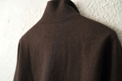 ハーフジップウールニットセーター ブラウン / JIL SADNER(ジルサンダー)