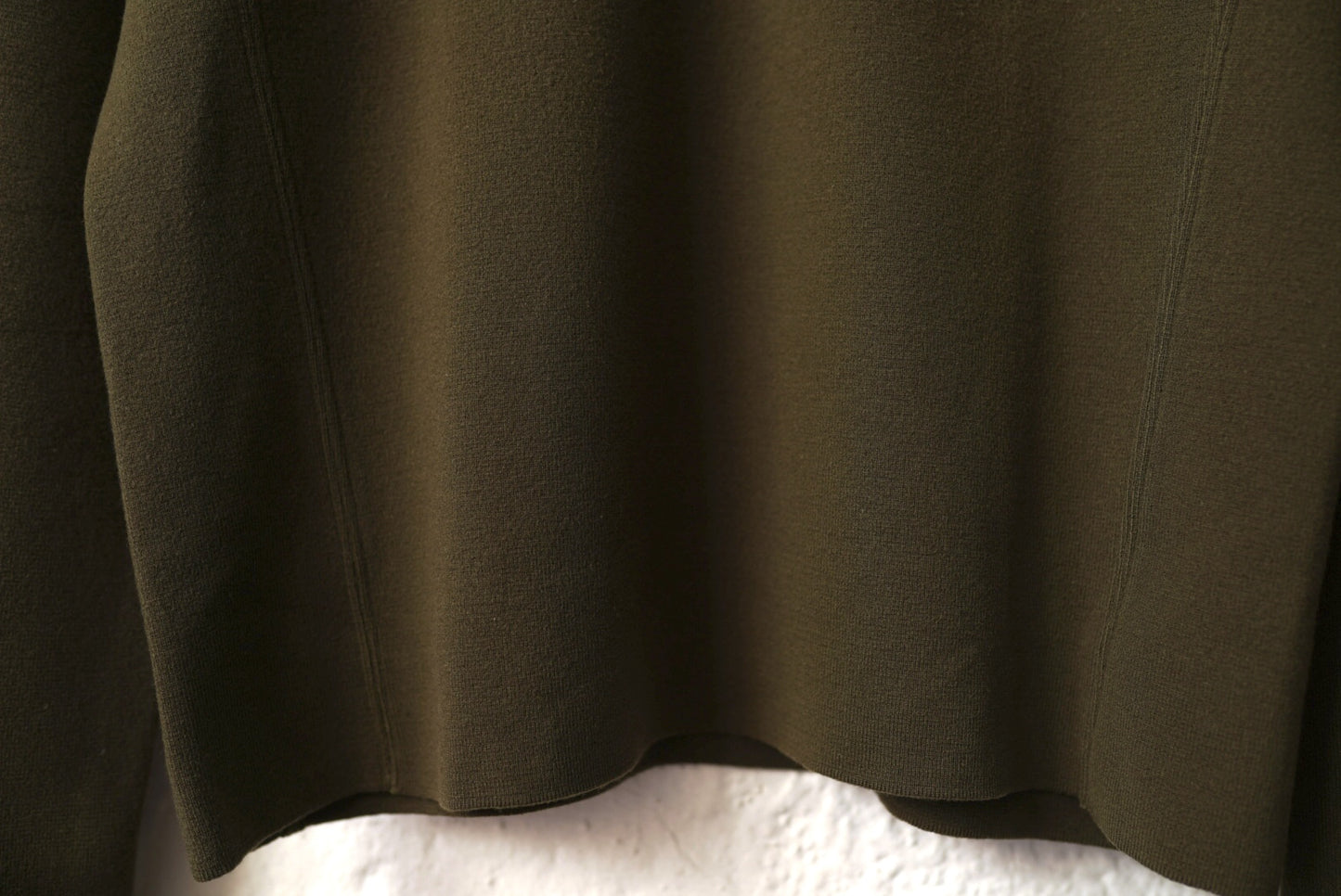 ハーフジップウールニットセーター カーキ / JIL SADNER(ジルサンダー)