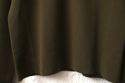 ハーフジップウールニットセーター カーキ / JIL SADNER(ジルサンダー)