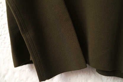 ハーフジップウールニットセーター カーキ / JIL SADNER(ジルサンダー)