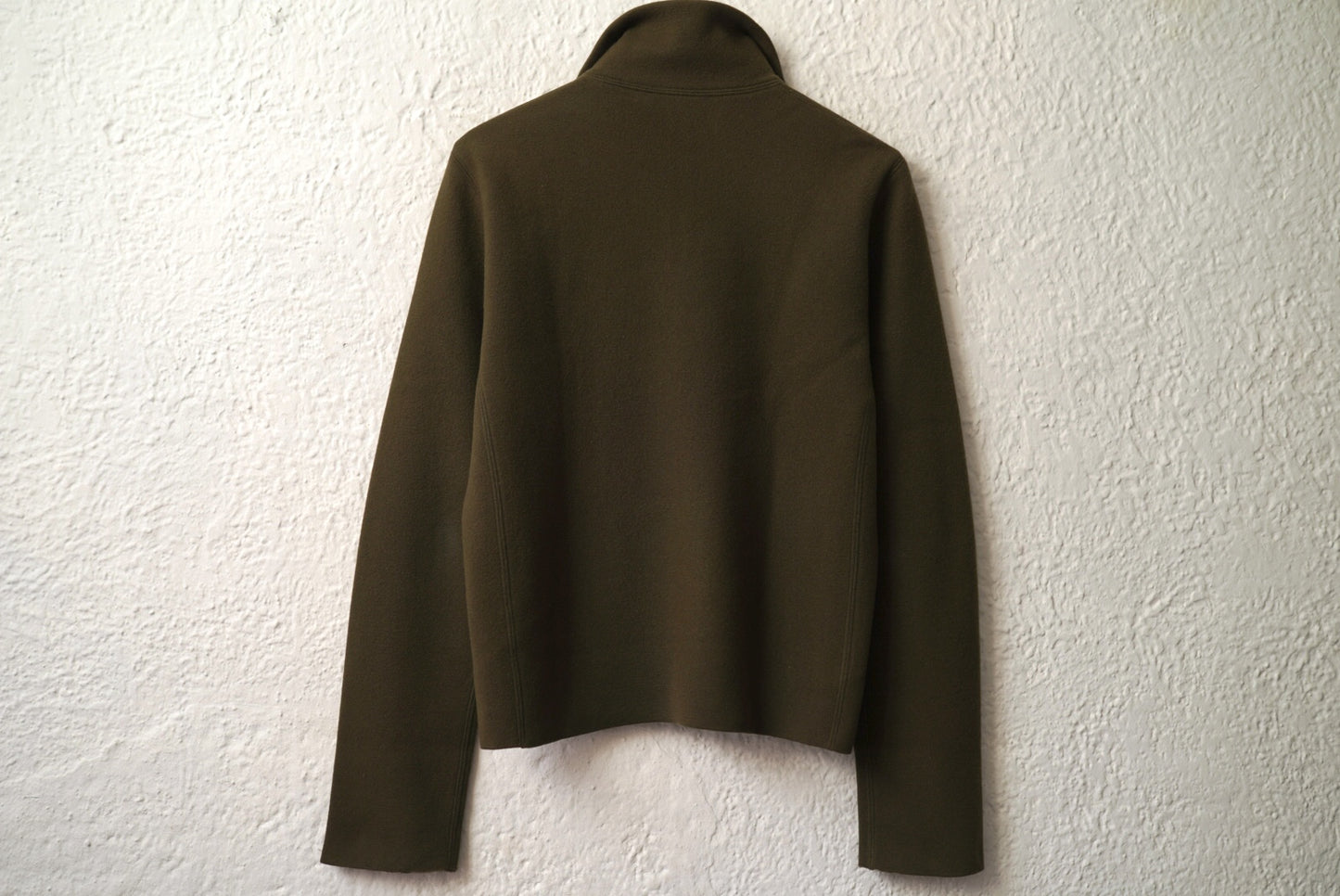 ハーフジップウールニットセーター カーキ / JIL SADNER(ジルサンダー)