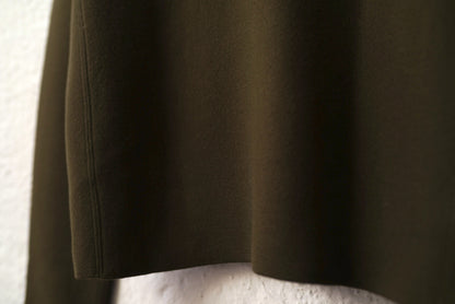 ハーフジップウールニットセーター カーキ / JIL SADNER(ジルサンダー)