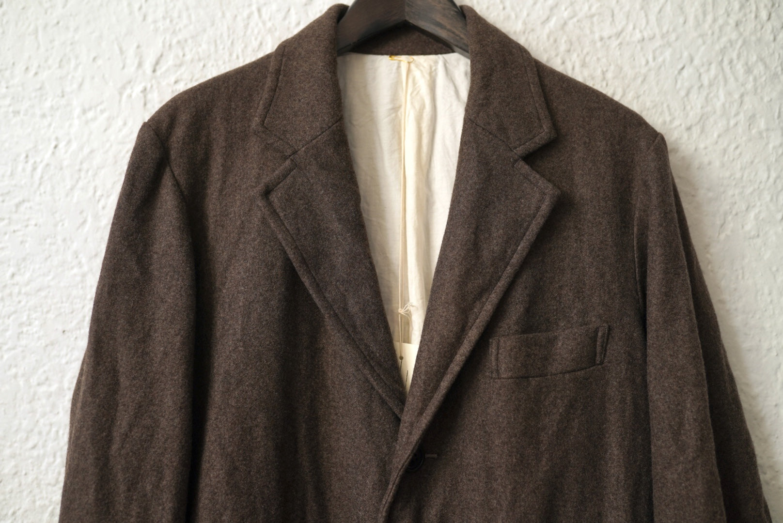 20AW Tailor Collar Tent Line Coat オーバーサイズウール