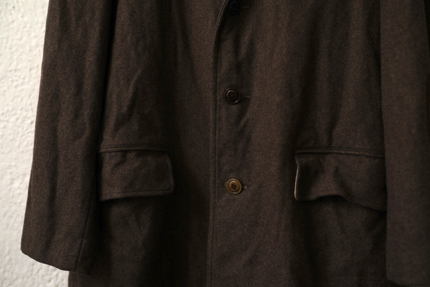 20AW Tailor Collar Tent Line Coat オーバーサイズウールチェスターコート / the Crooked Tailor(ザ クルーキッドテーラー)