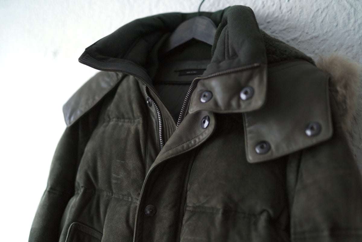 14AW ラムスウェードレザーダウンジャケット / TOM FORD(トムフォード)