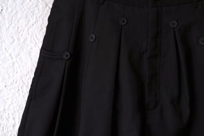 24SS E Pleated Shorts プリーツショートパンツ ショーツ / Professor.E(プロフェッサーイー)