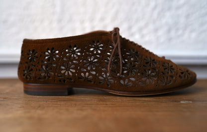 24SS STYLE.8_016 CORD CUT 透かし模様クードゥーレザーシューズ / CALMANTHOLOGY(カルマンソロジー)