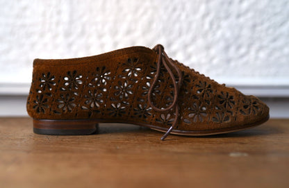 24SS STYLE.8_016 CORD CUT 透かし模様クードゥーレザーシューズ / CALMANTHOLOGY(カルマンソロジー)