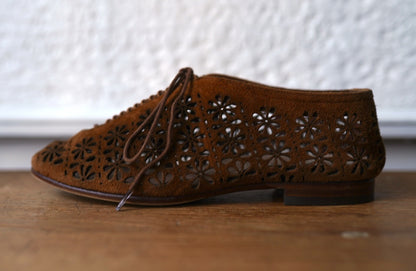 24SS STYLE.8_016 CORD CUT 透かし模様クードゥーレザーシューズ / CALMANTHOLOGY(カルマンソロジー)