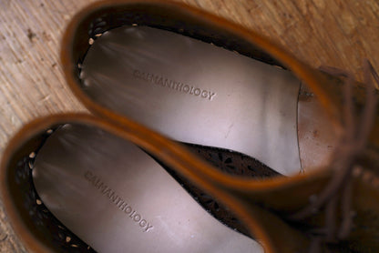 24SS STYLE.8_016 CORD CUT 透かし模様クードゥーレザーシューズ / CALMANTHOLOGY(カルマンソロジー)